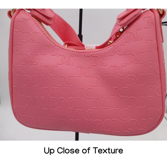 NWT Juicy Couture All About that Bling Hobo Crossbody Pink Lemonade - Picture 7 of 16